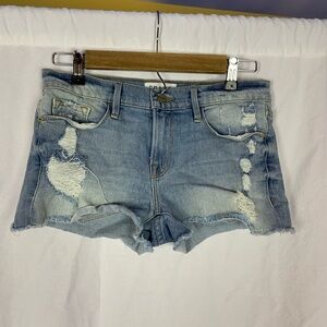 Frame cut off ripped shorts